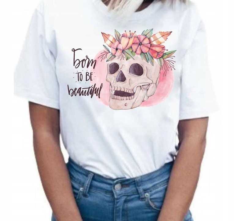 

Koszulka Boho damska Oversize bawełniana S