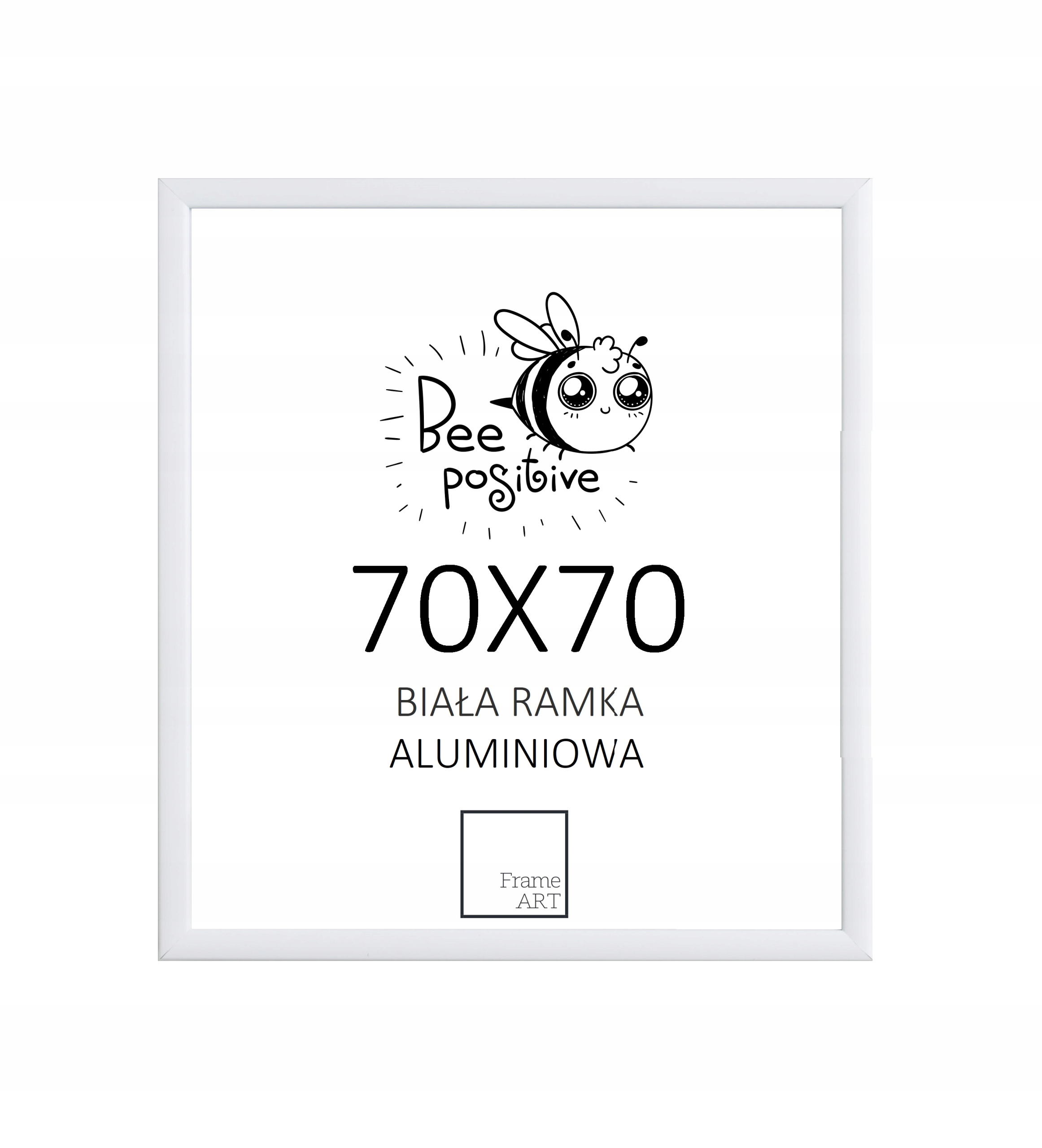 

Biała Rama Aluminiowa 70x70 Puzzle Plakat