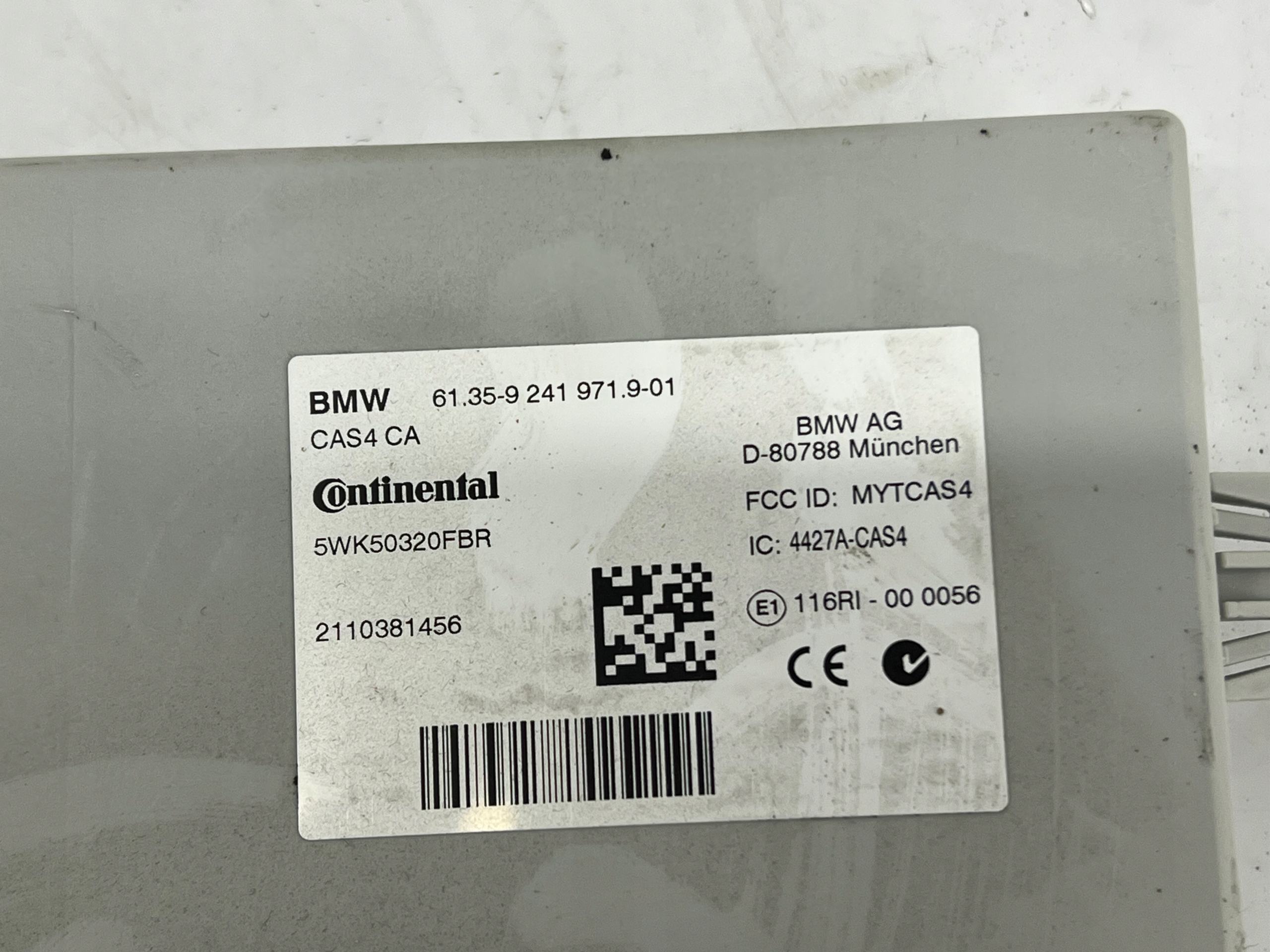 modul bedienteil CAS4 BMW 7 F01 F02 9241971