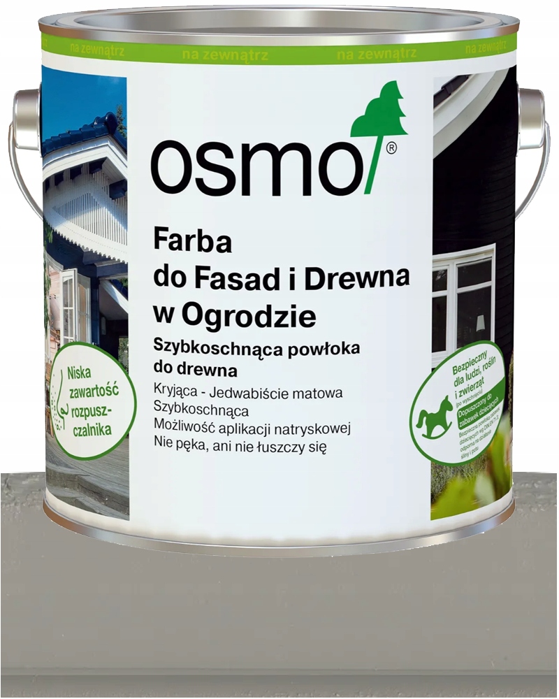 Osmo Barva pro fasády a dřevo v zahradě Betonová Šedá 7542 2,5L
