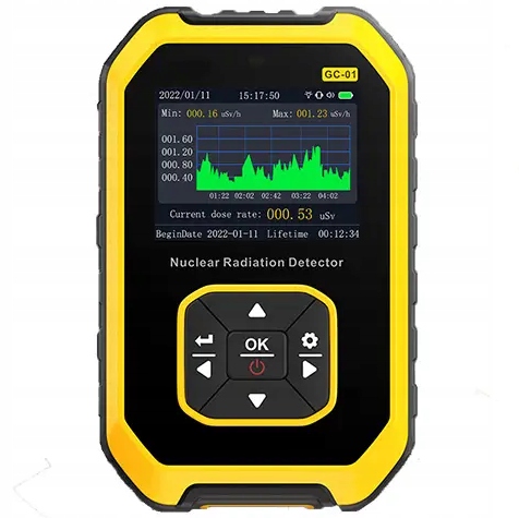 Licznik Geigera tester promieniowania dozymetr FNIRSI GC01 GC-01 LCD i AKU Marka bez marki
