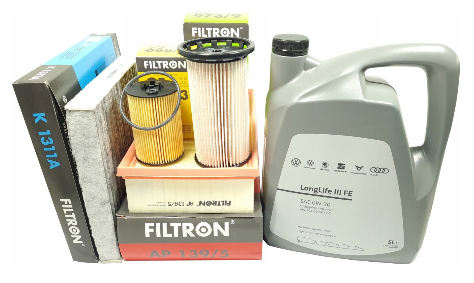 Sada Filtrů Filtron Olej Oe Vw 0W30 Volkswagen Passat B8 1.6 2.0 Tdi