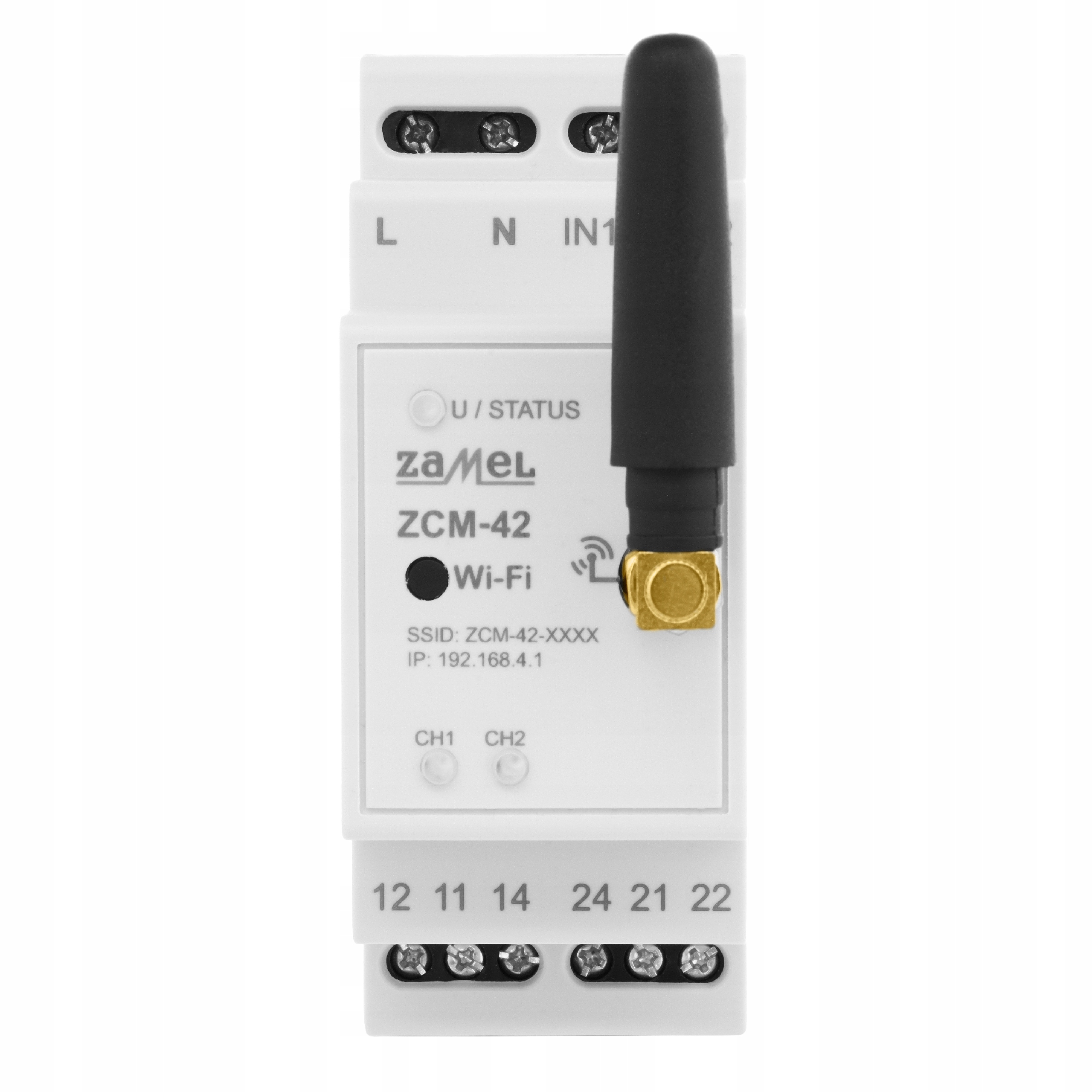 Programator czasowy Wi-Fi 2-kanały ZCM-42 230V Zamel zegar sterujacy