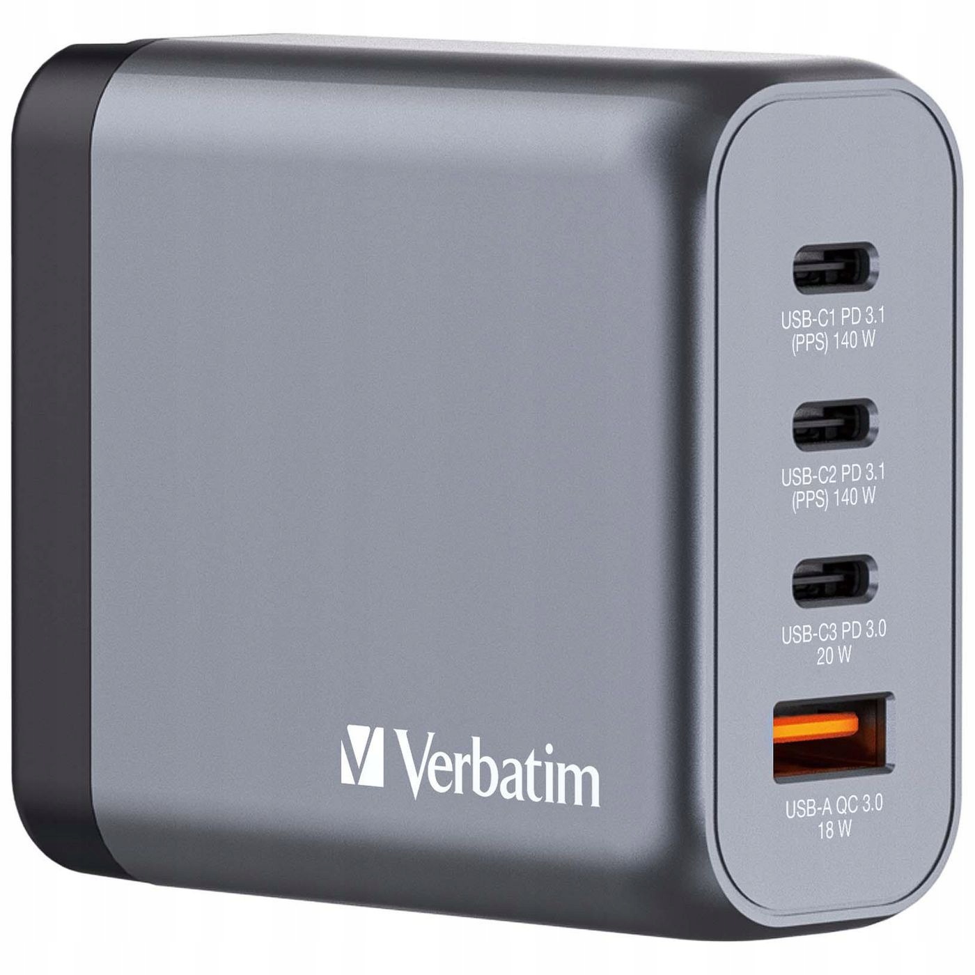 Verbatim GNC-140 GaN nabíječka 140W s