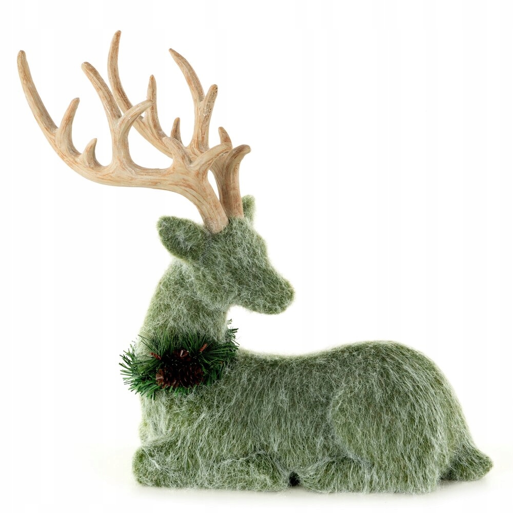 Vianočná figúrka 30x12x40 Eurofirany zelený jeleň
