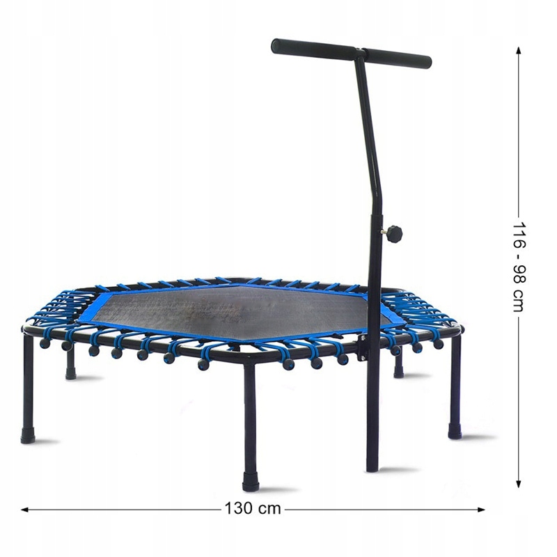 TRAMPOLINA FITNESS NIEBIESKA 130 CM Liczba nóżek 6