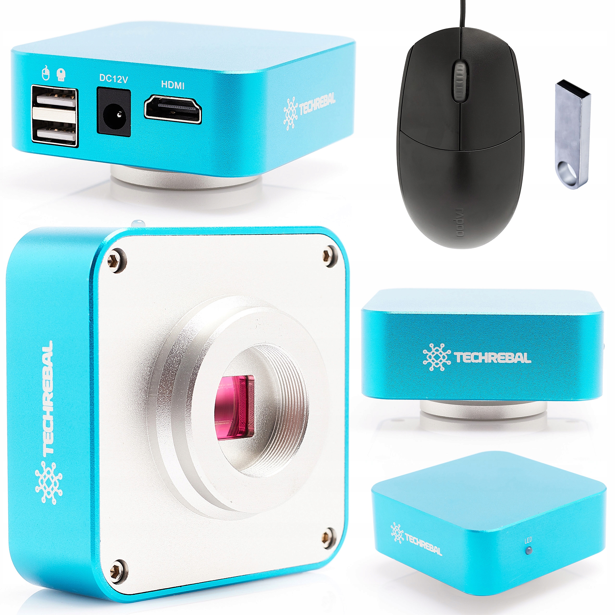 Kamera Pro Optický Mikroskop 5MP Blue Angel Techrebal Hdmi Usb Myš