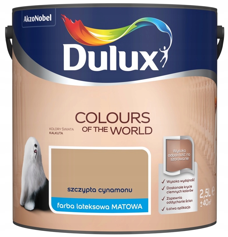 

Farba Dulux Świata- szczypta cynamonu, 2.5l