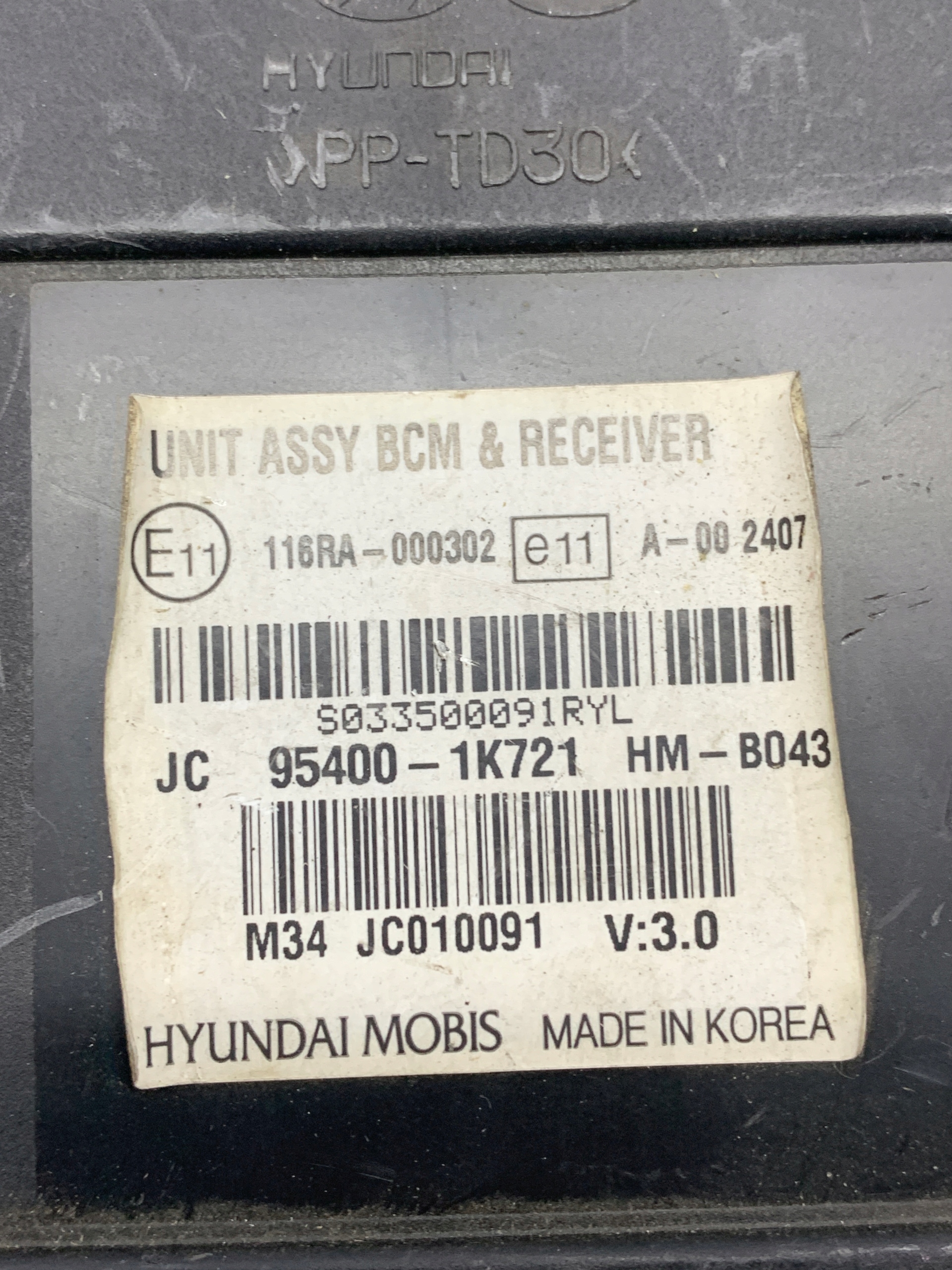 module control unit KOMFORTU 95400-1K721 HYUNDAI