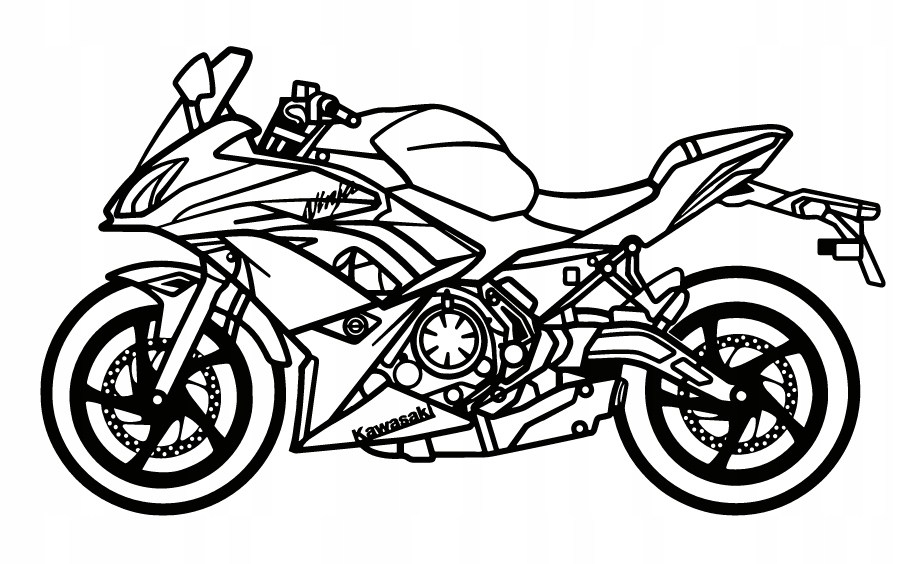nástěnná dekorace Obraz Motocykl Kawasaki Ninja EX650M 2019