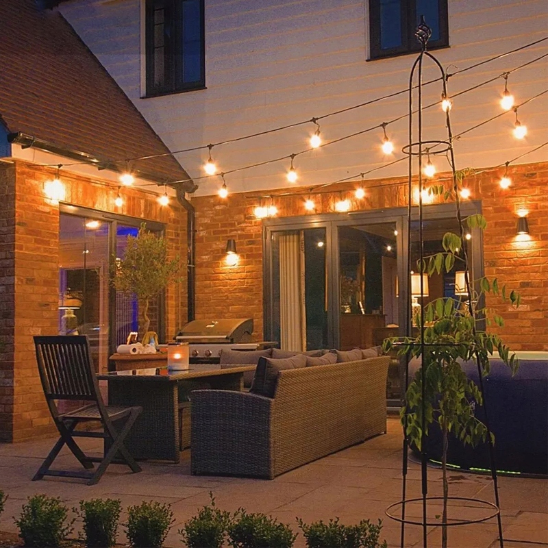 GIRLANDA SOLARNA LAMPKI OGRODOWA ŁAŃCUCH ŚWIETLNY 15M+50x ŻARÓWKI LED Zasilanie solarne