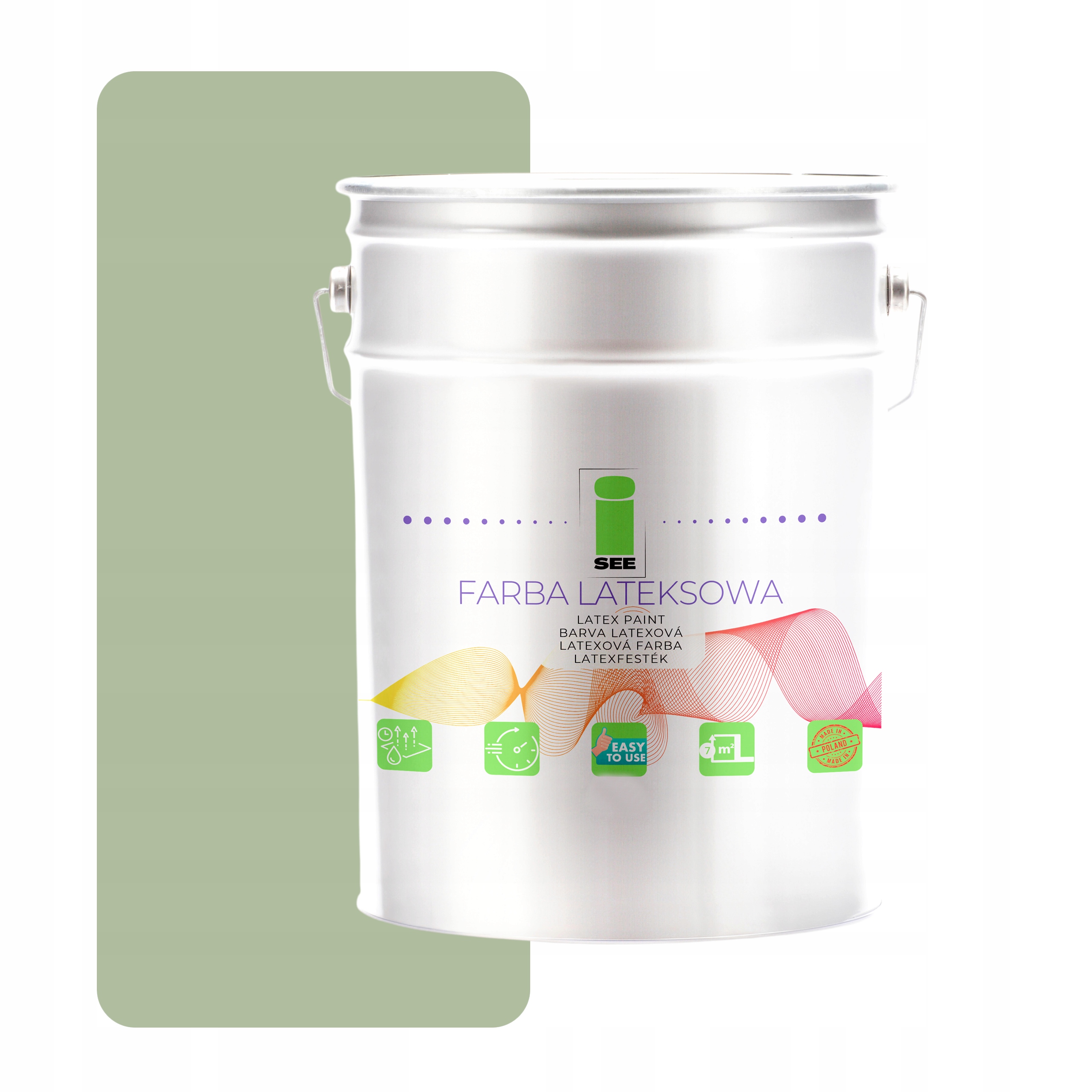 Latexová Farba Na Steny 10 L I See Hypoalergénna Zelená Šalviová