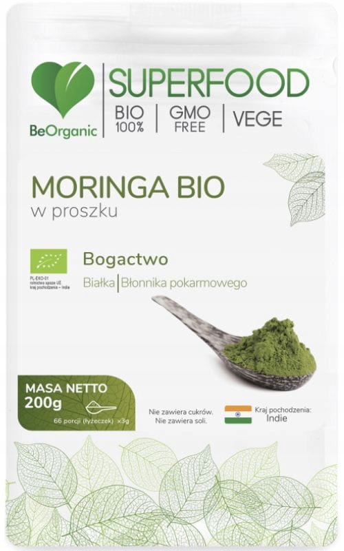 

BeOrganic Moringa bio w proszku 200g