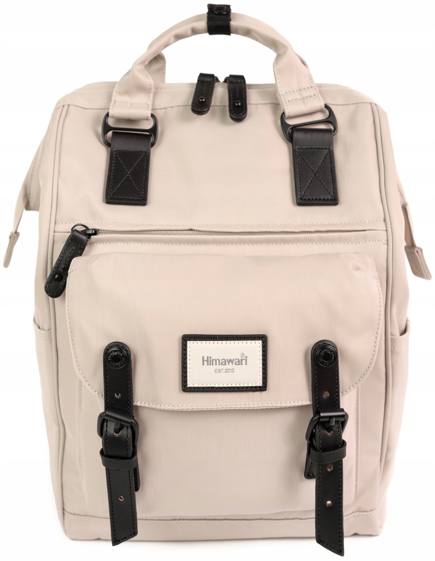 Batoh na notebook Himawari Tender M – do práce do školy, Usb, světle béžový