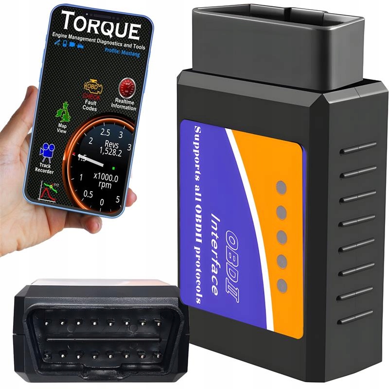 Interfejs Diagnostyczny OBD2 Elm 327 Bluetooth Urządzenie Diagnostyczne Bt