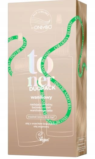 Onlybio Vanilkový toner Duopack Chladný béžový odstín Blond 2x 100 ml