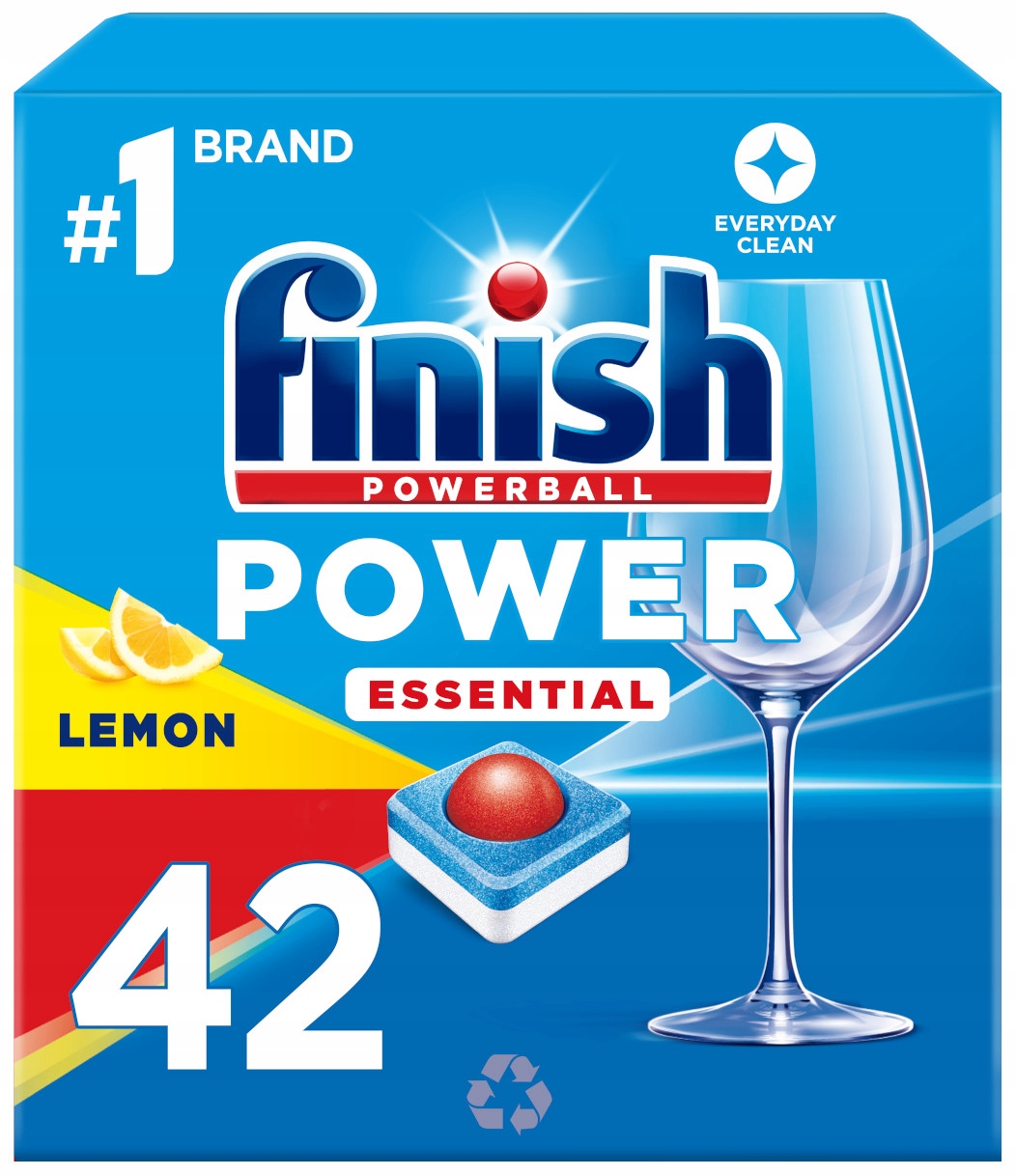 Levně Finish Power Essentials Tablety do myčky Lemon 42 kusů