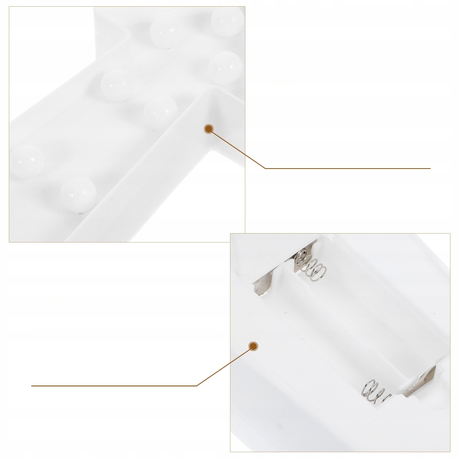 BATERIA NEON BIAŁY 3 D Marka bez marki