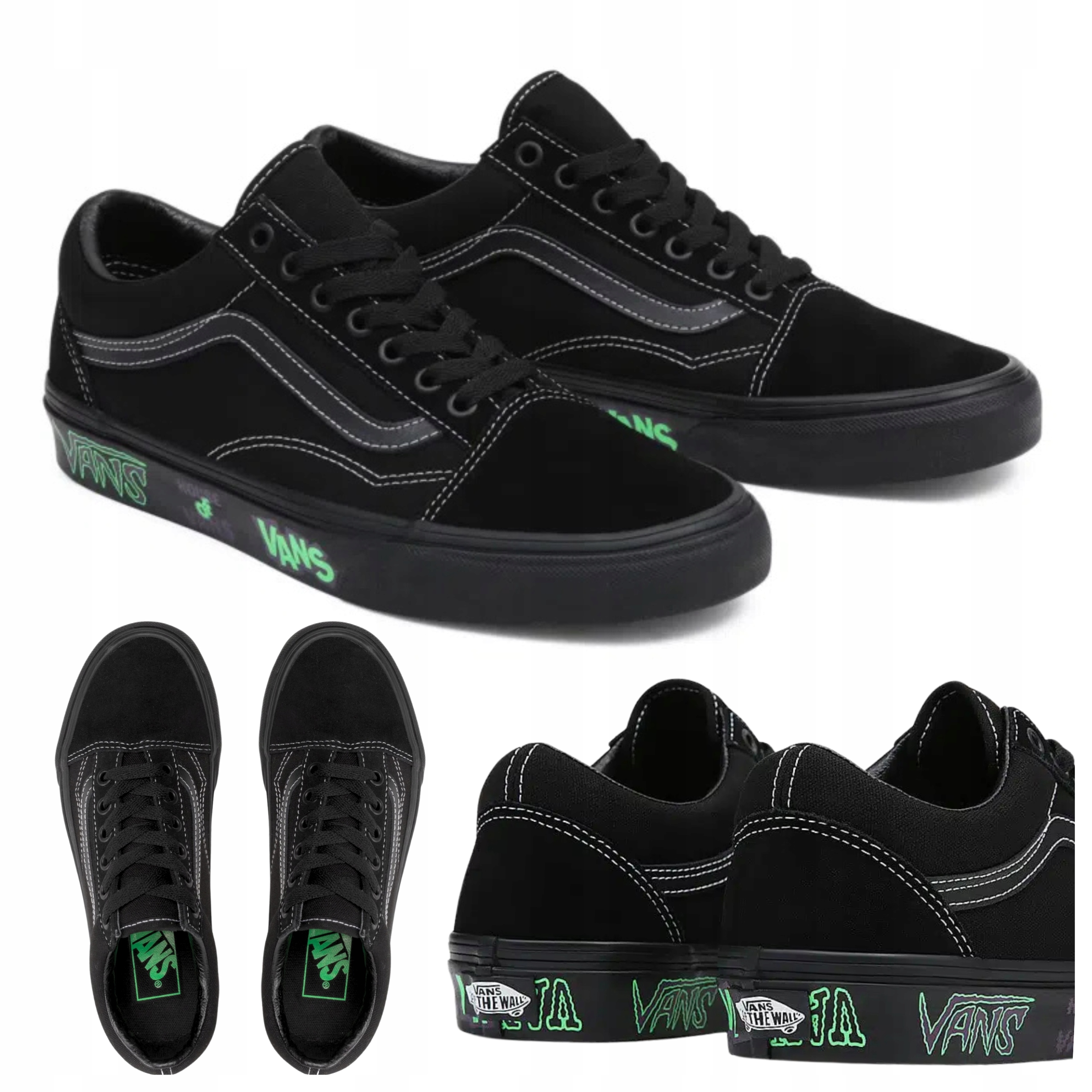 Boty Tenisky Pro Mládež Skaterové Černé Pohodlné Vans Old Skool vel. 40