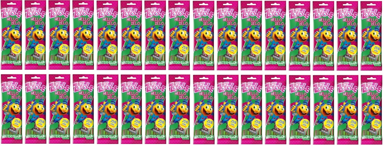 Levně 32 x 75 g Zozole Želé Bonbony Watermelon Karton