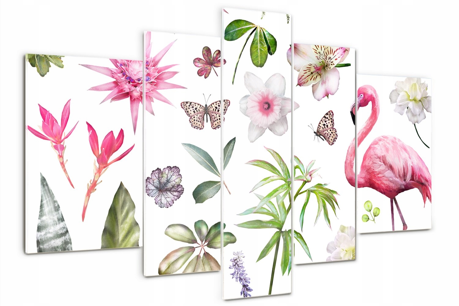 

Obraz na szkle tryptyk Tropikalna kolekcja