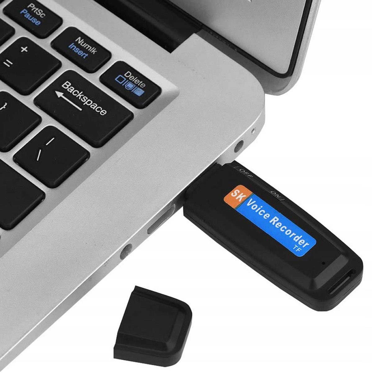 DYKTAFON MINI PODSŁUCH SZPIEG PENDRIVE DYSKRETNY REJESTRATOR MICROSD AK288A Zasilanie akumulatorowe