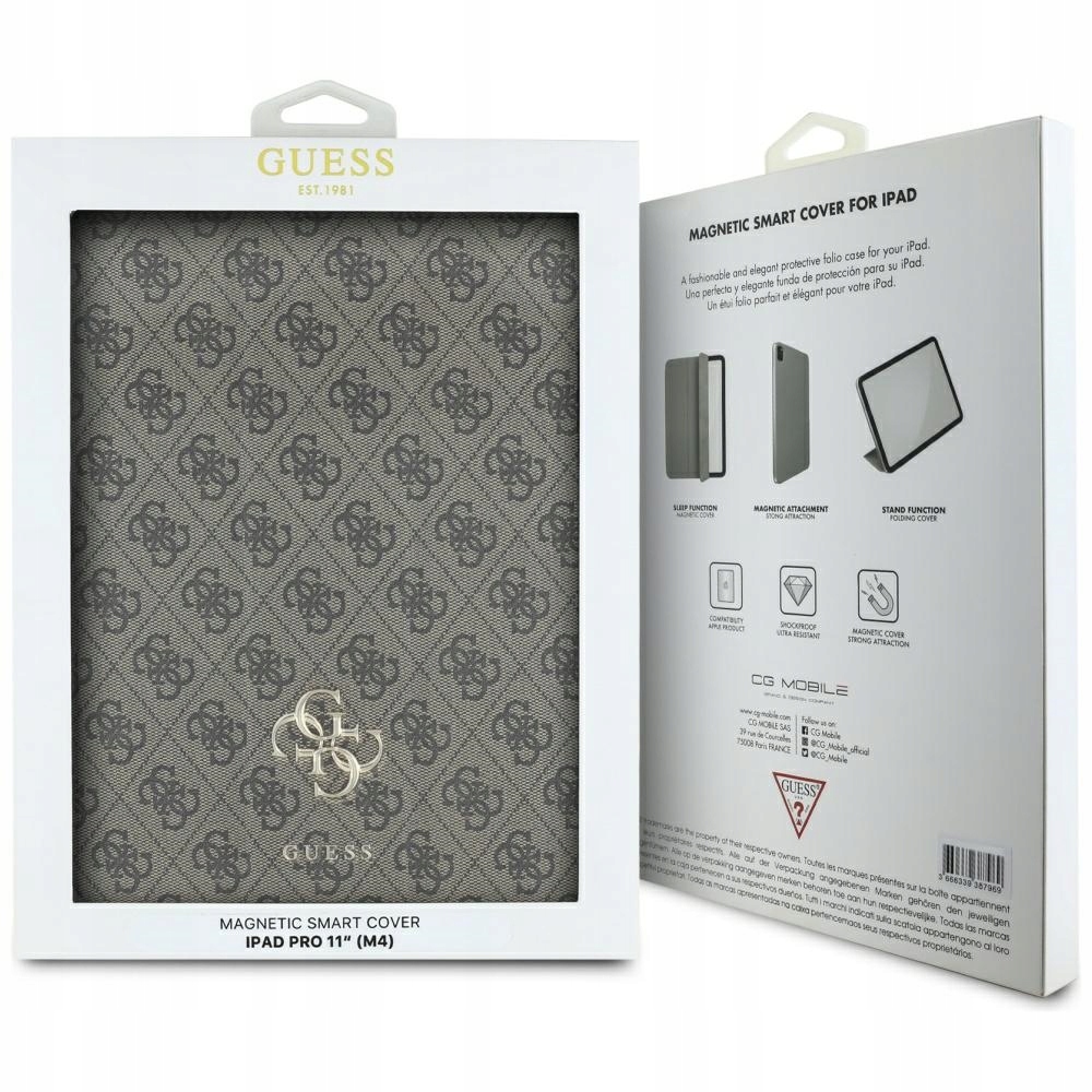 Pouzdro Guess pro iPad Pro 11" 2024, pouzdro Tenké Magnet pouzdro s klopou