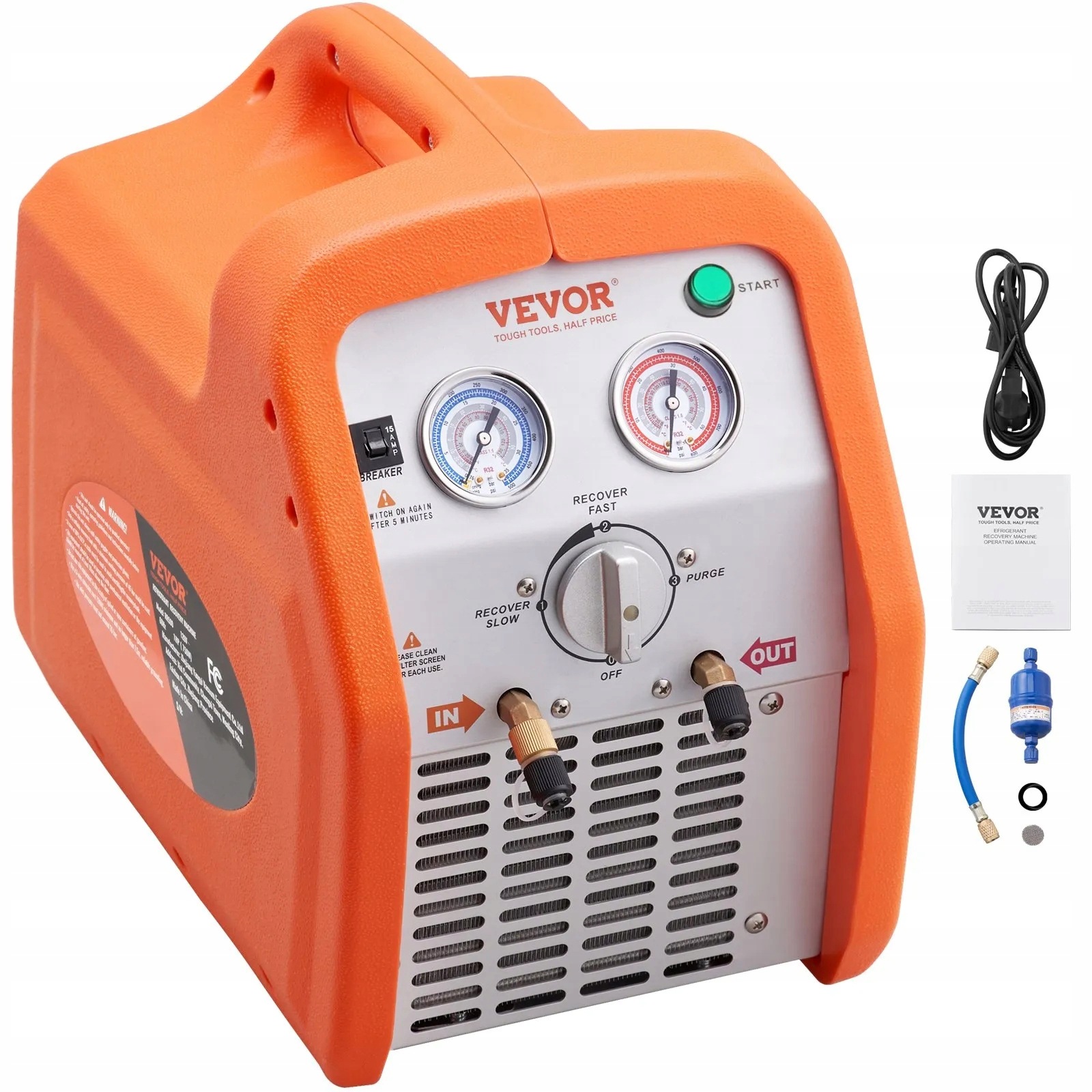 Bezpečná stanice pro rekuperaci faktoru klimatizace Hvac 1 Hp 230 V 2 cylový plyn