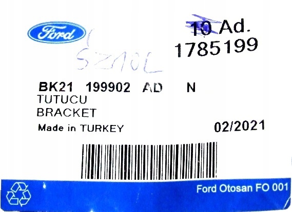 UCHWYT REFLEKTORA LEWY FORD TRANSIT CUSTOM 2012 BK21-199902-AD Producent części Ford OE