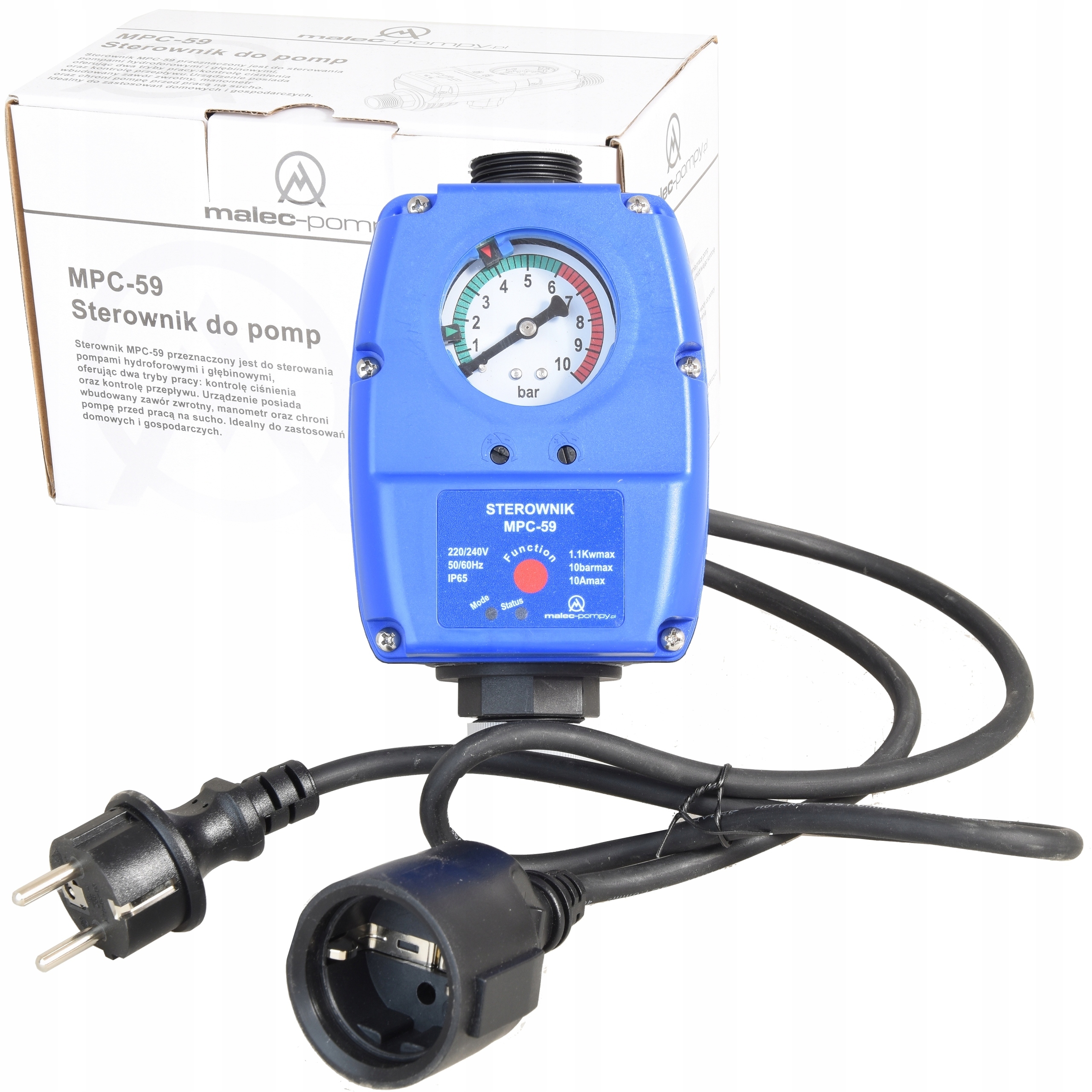 WŁĄCZNIK STEROWNIK AUTOMATYCZNY SUCHOBIEG MPC-59 POMPY MALEC