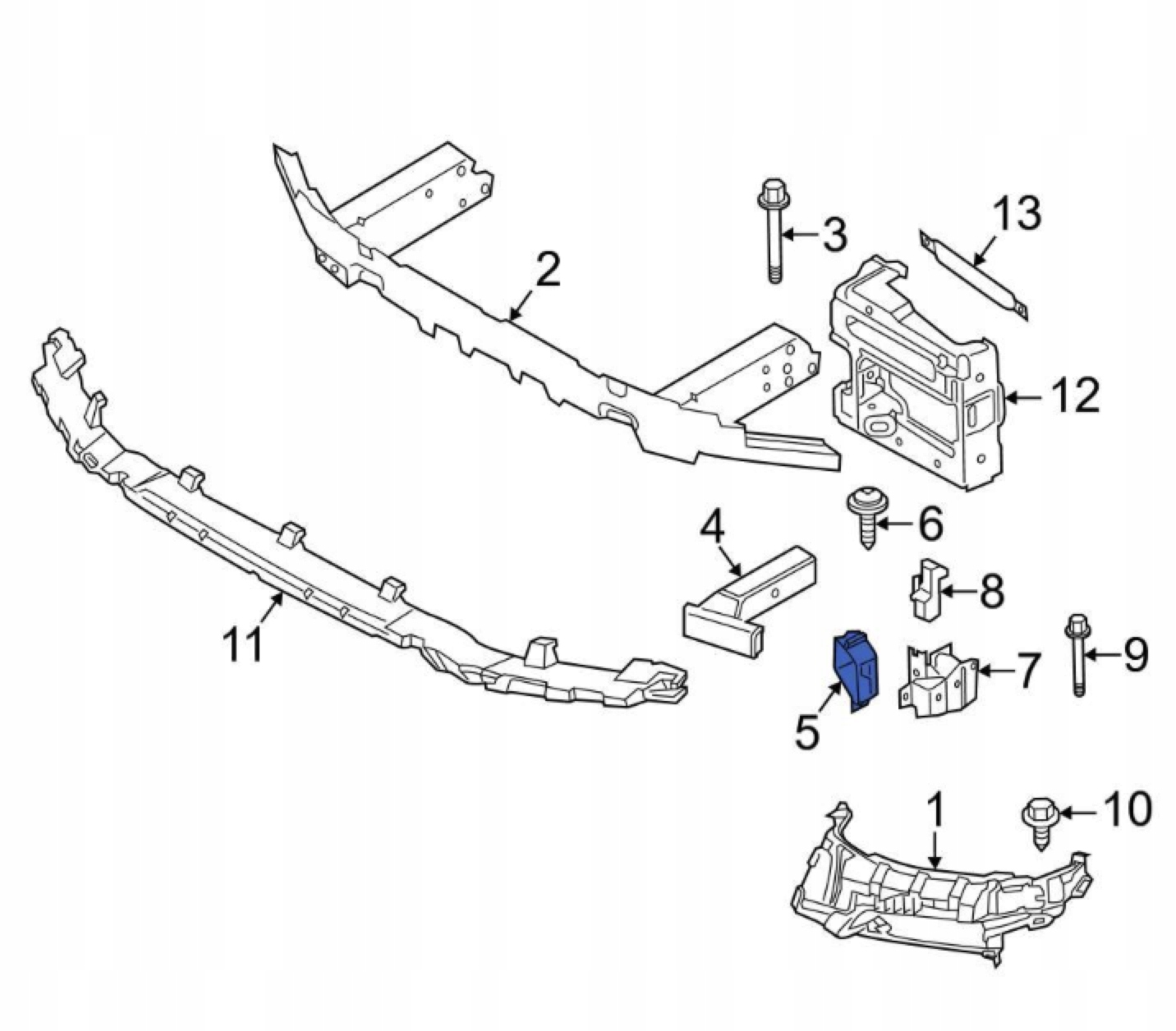 WSPORNIK mocowanie belki P BMW X3 G01 X4 G02 Strona zabudowy przód