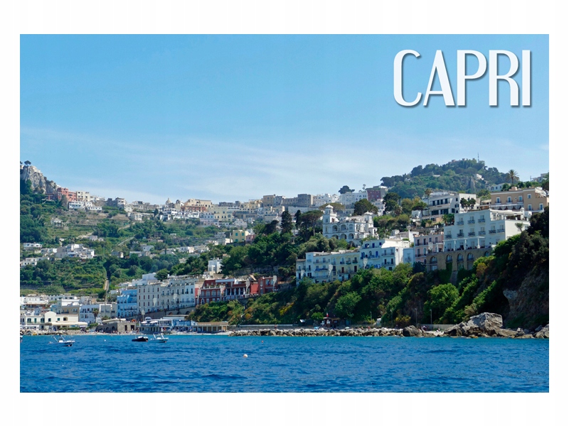 

Capri Miasto Wyspa Morze Magnes na lodówkę