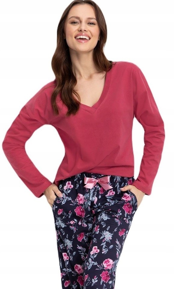 Dámské Pyžamo 614 Dr vel. 3XL XXXL bordová