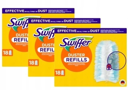 Wkład do miotełki Swiffer Duster Refills 3 x18 sztuk