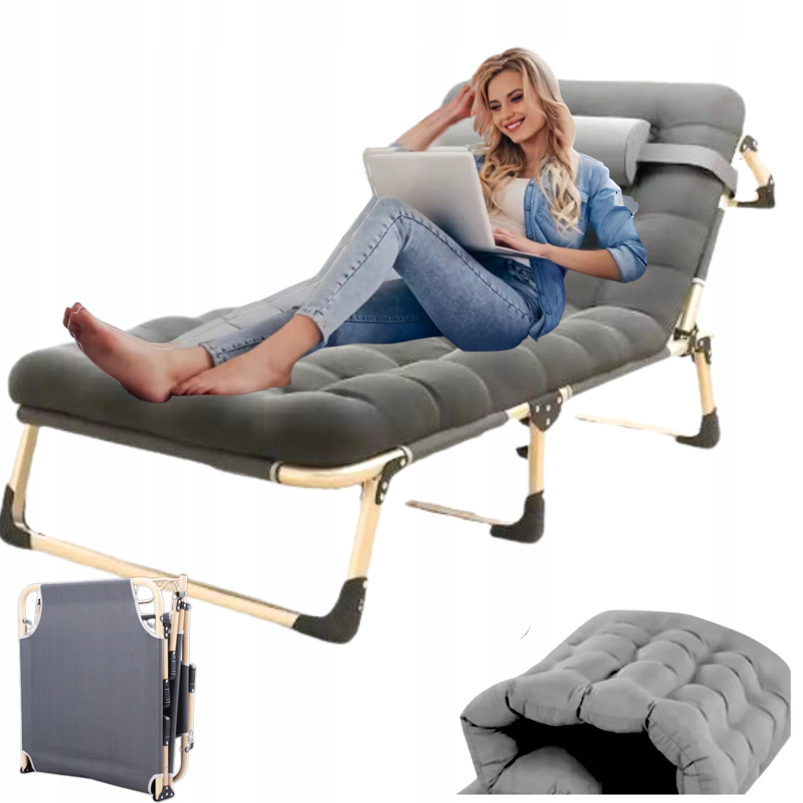 Łóżko Turystyczne Łóżko Składane Łóżko Polowe Premium