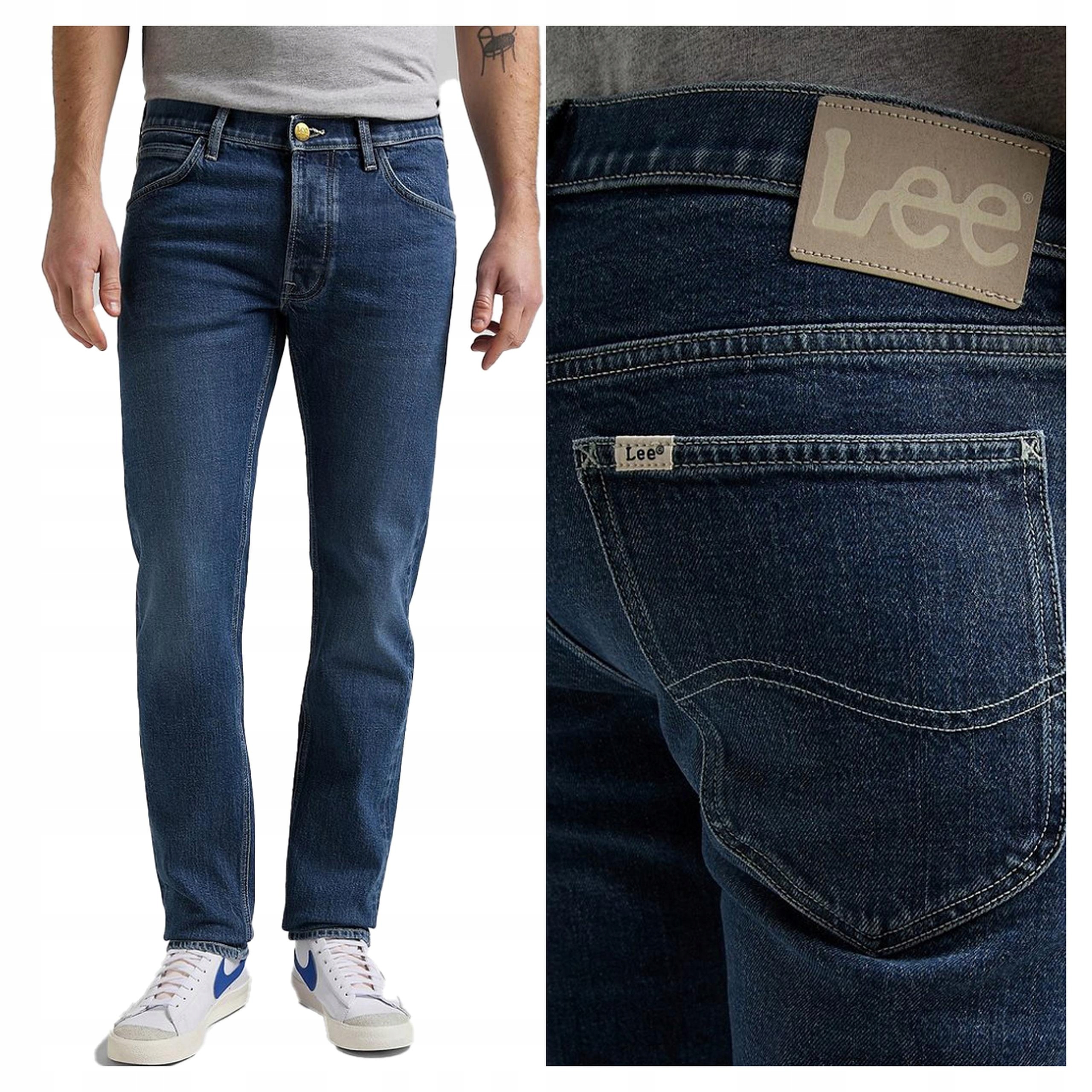 Pánské jednoduché džínové kalhoty Lee Daren Button Fly 30/34