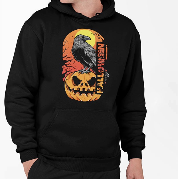 Mikina s kapucí na Halloween vel. M