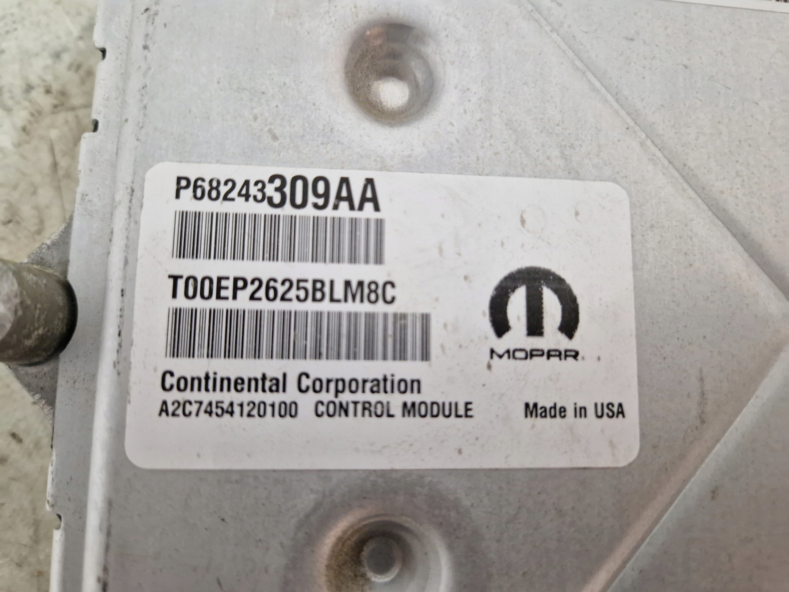 DODGE CHARGER CHALLENGER 15- 3.6 control unit of the engine 68243309AA