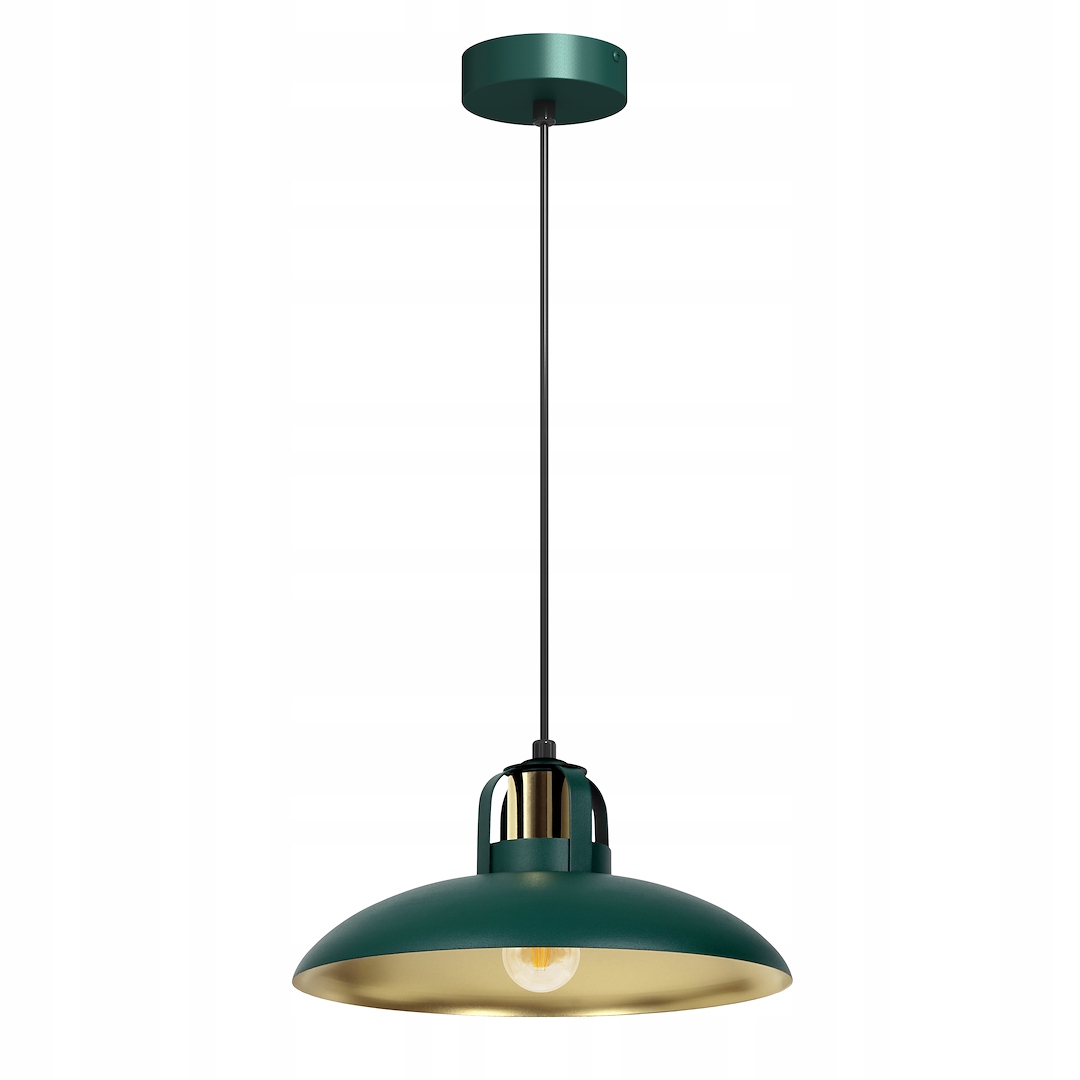 Závěsná lampa Felix Green/gold 1xE27