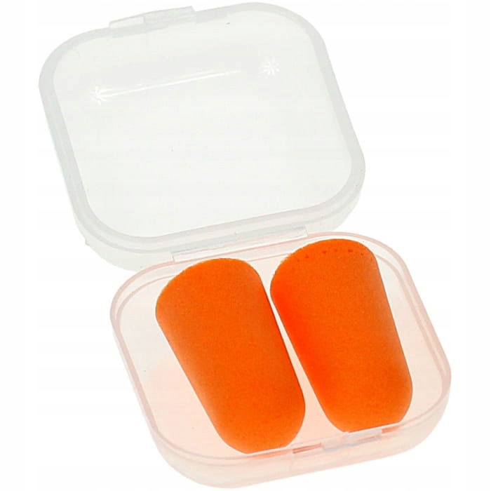 

Zatyczki stopery do uszu 2 szt etui Pomarańczowe