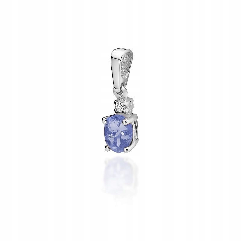 Zlatý přívěsek přívěsek s diamantem 585 Tanzanit Brilant