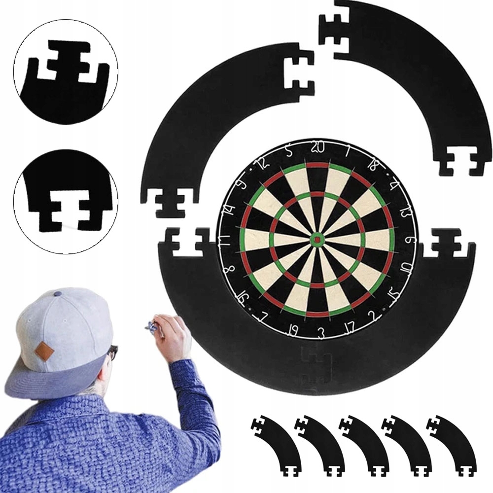 Mata Ochronna Eva 45cm Czarna Do Tarczy Dartboard Z Grubością Zdejmowana