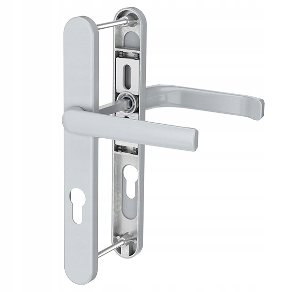 Klika na dveře pod roletu Saturn 36 stříbrná, oválný štítek L92