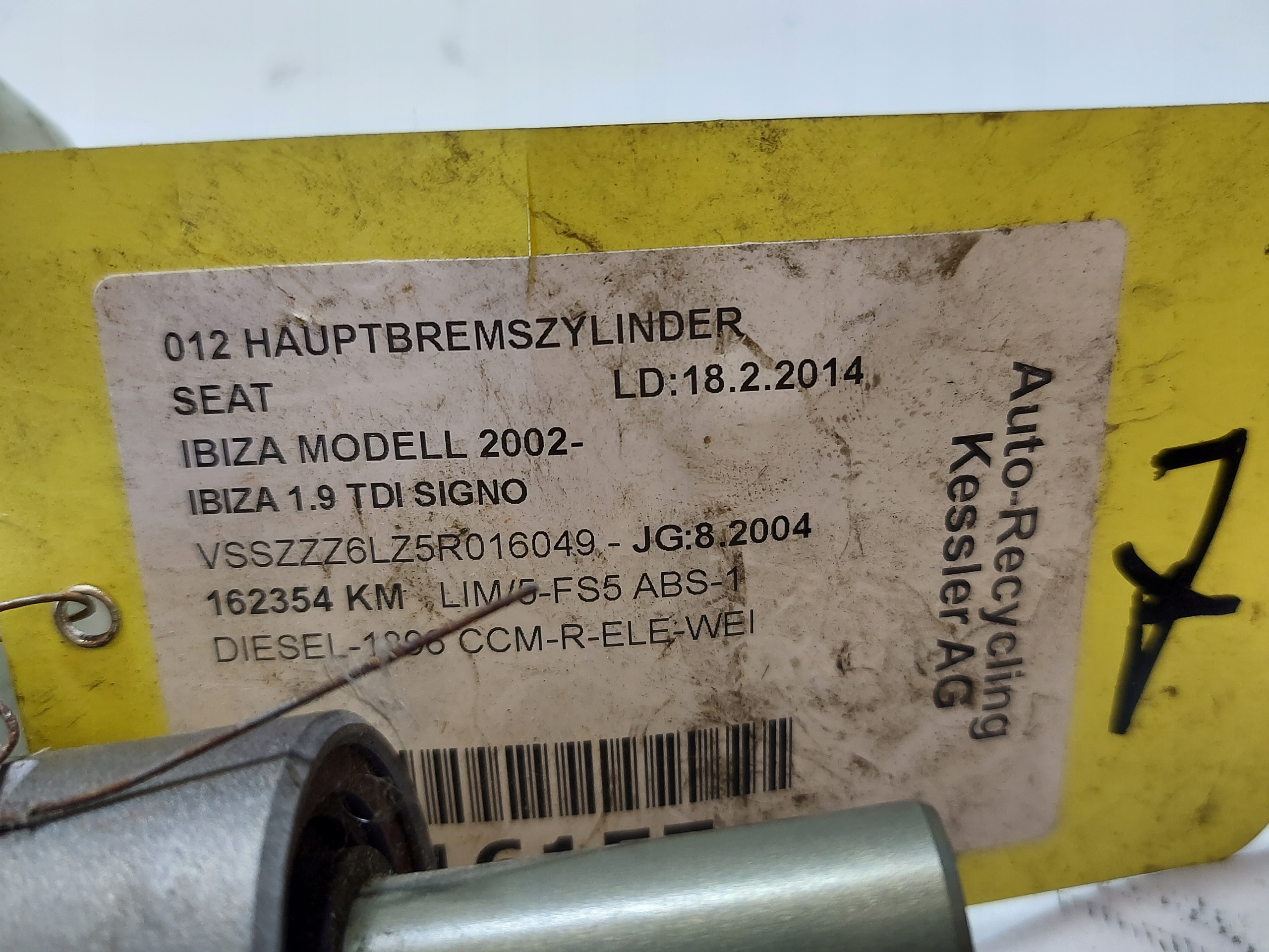 Servofreno IBIZA 2004R 1.9 TDI X5617