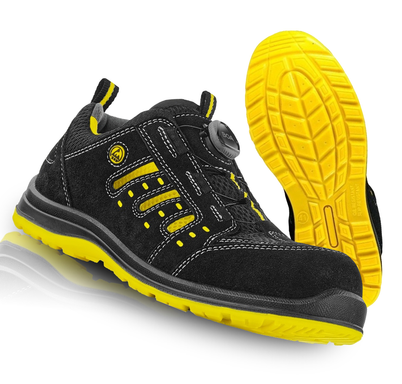 Sandały Robocze Przewiewne Ochronne Męskie Letnie VM Memphis S1P Esd Boa 43