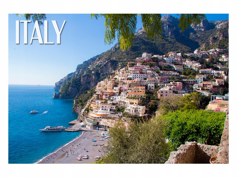 

Włochy Wybrzeże Amalfi Magnes na lodówkę