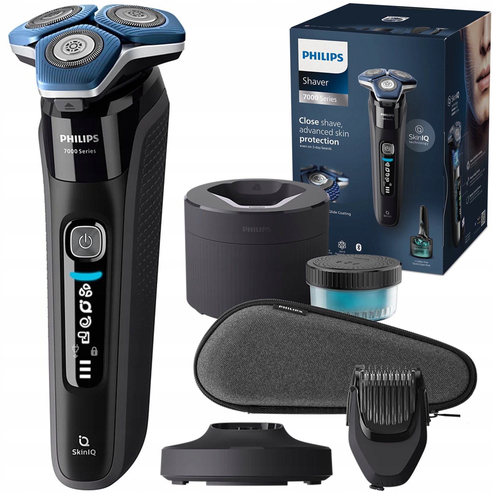 Elektrický strojek na vousy a strniště Philips Series 7000 S7887/58