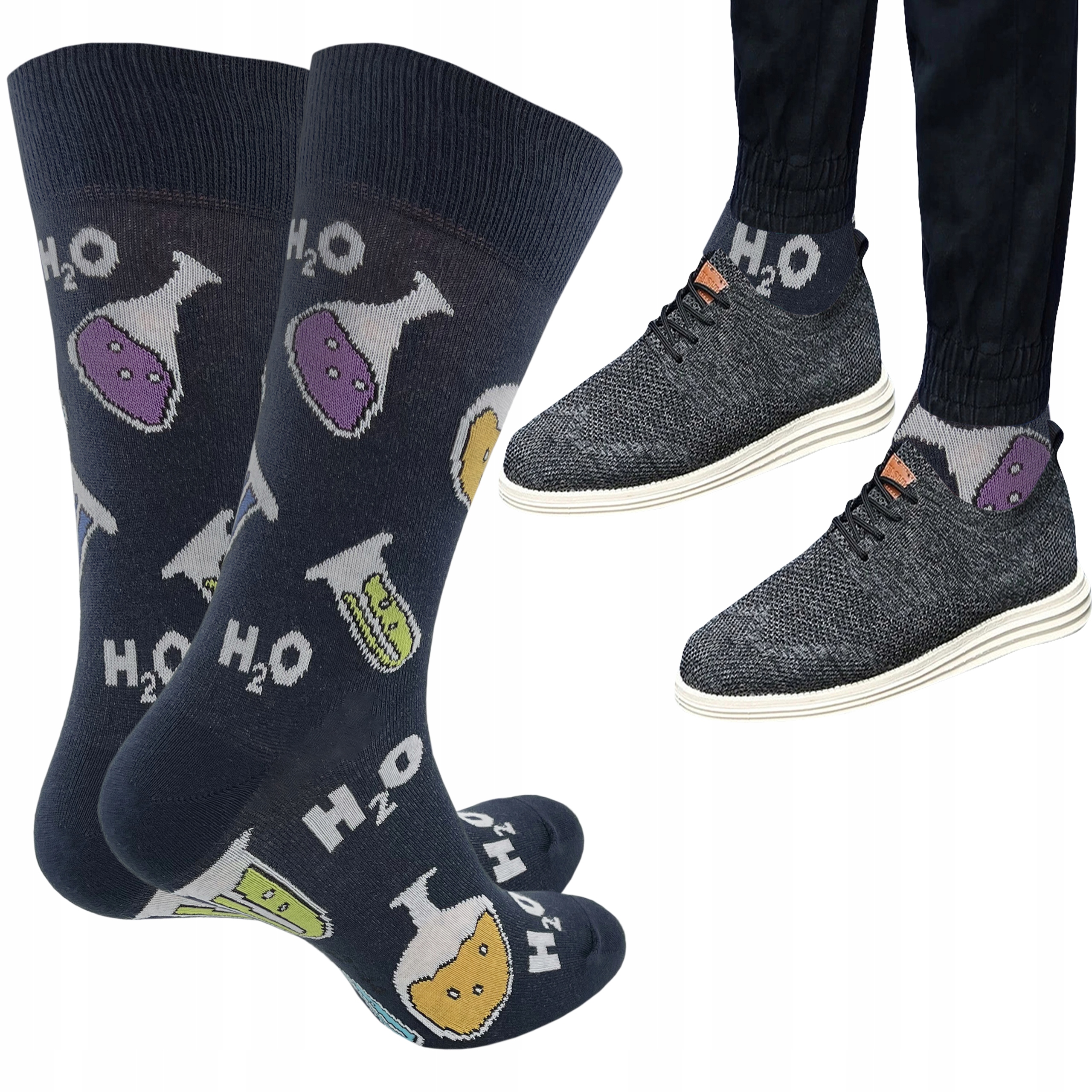

Skarpety Męskie Wola Casual Kropla H2O 39/41