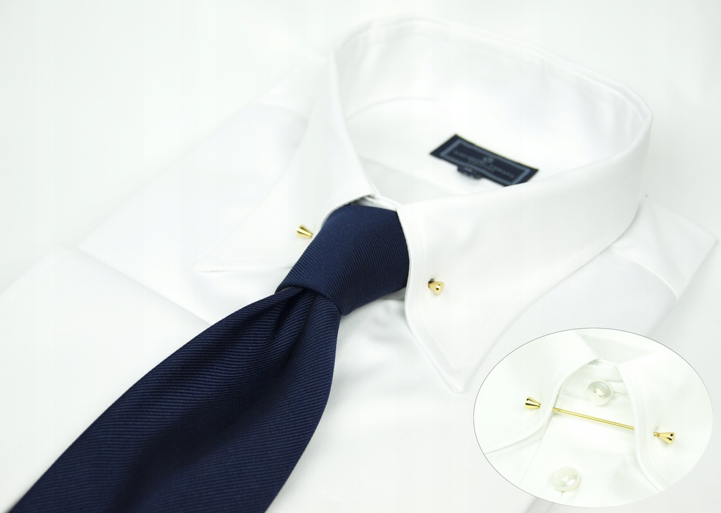 Złota Szpilka do kołnierzyka Pin collar Bar Marka Inna marka