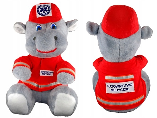 

Nowa Maskotka Hipcio Hipopotam Ratownik Medyczny